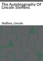 The_autobiography_of_Lincoln_Steffens
